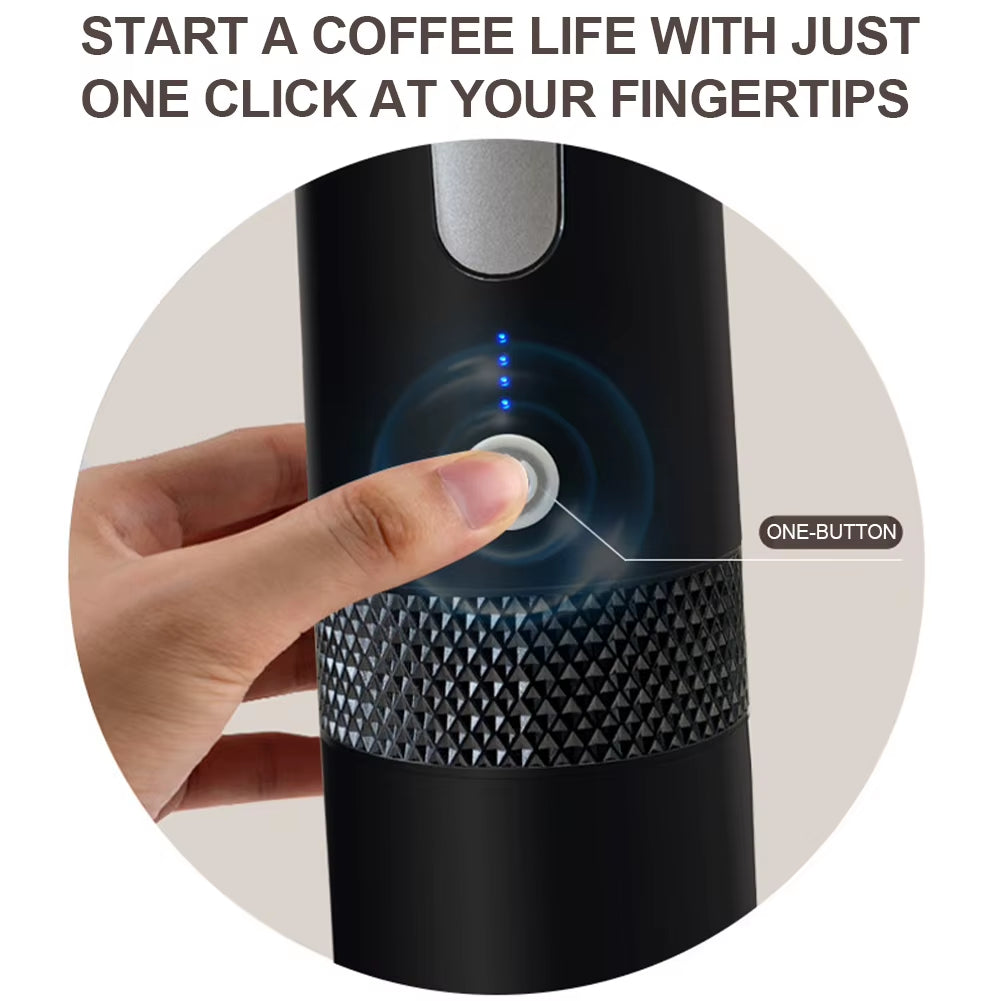 170ML Capsule Coffee Machine Portable Coffee Brewer Rechargrable Compatible with Capsule&Ground Coffee for Home Kitchen Office