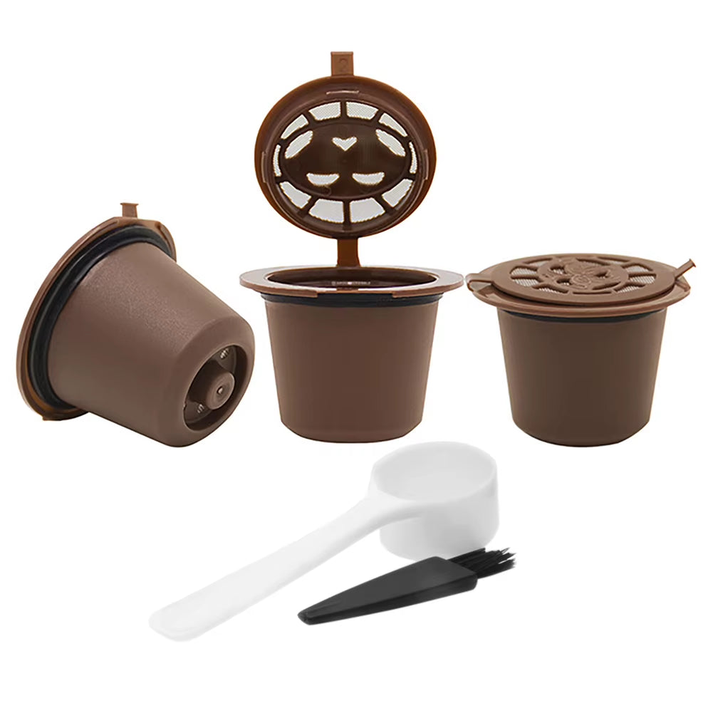 170ML Capsule Coffee Machine Portable Coffee Brewer Rechargrable Compatible with Capsule&Ground Coffee for Home Kitchen Office